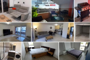 Le Barbusse LYON-T3-Garage-Terrasse-3 lits-Home Cinema